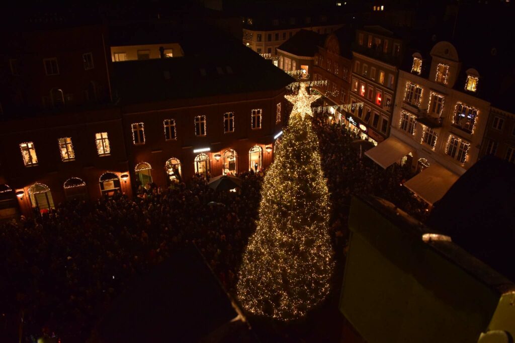 Juletræet tændes i Odense